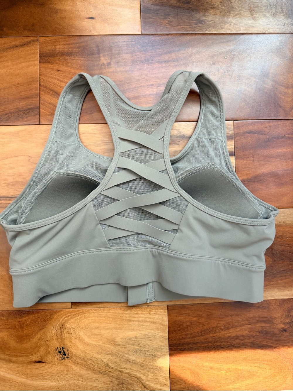 Women’s Strappy Back Sports Bra - Taupe